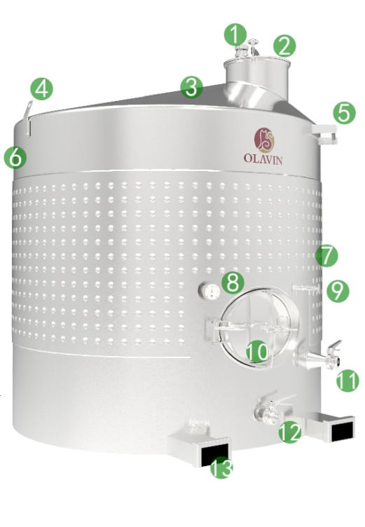 wine forkliftable tank wine forkliftable tank
